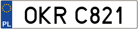 Trailer License Plate